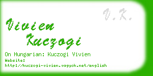 vivien kuczogi business card